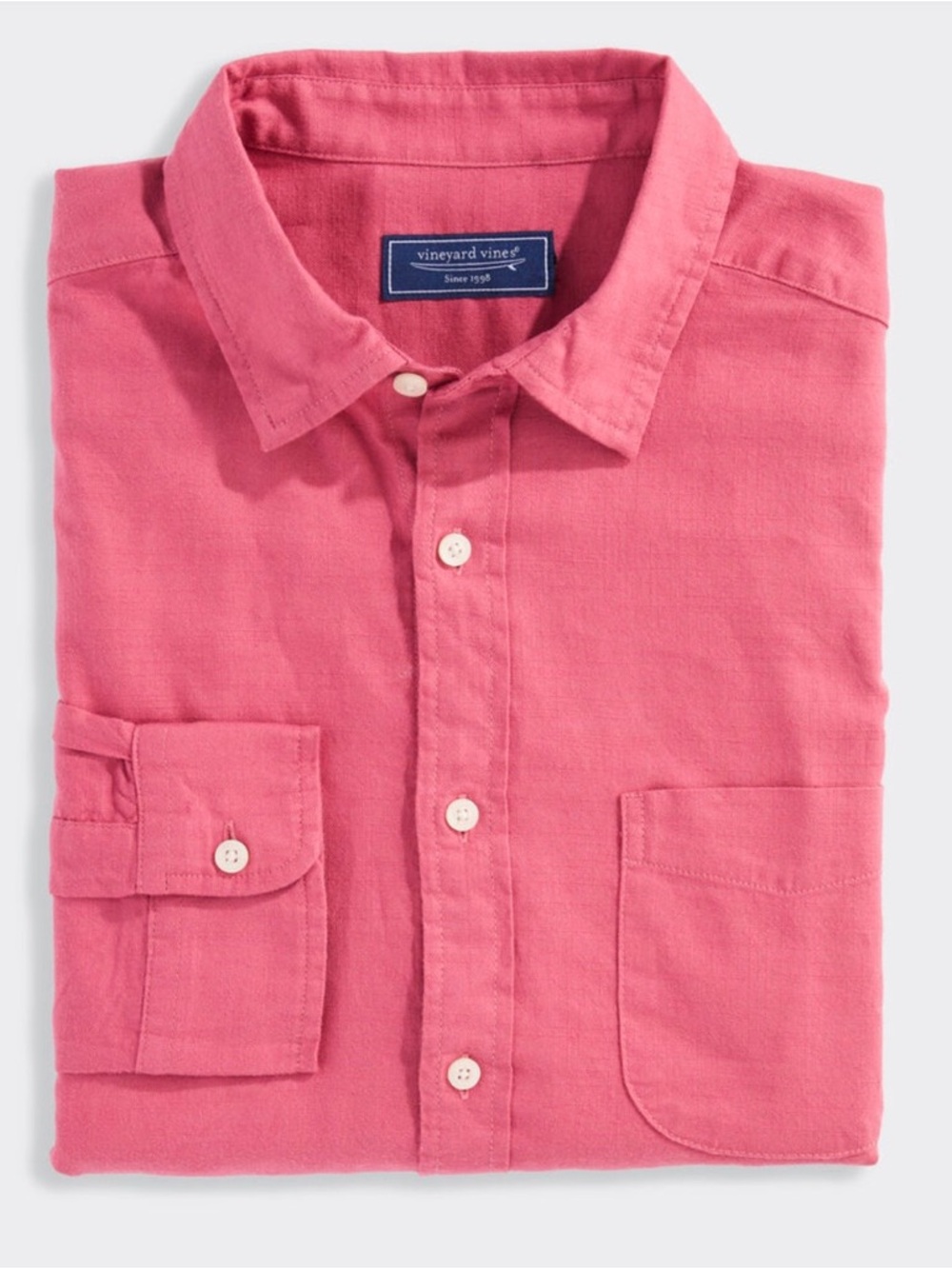 Vineyard Vines Men's Pink Casual Button-Down Shirt